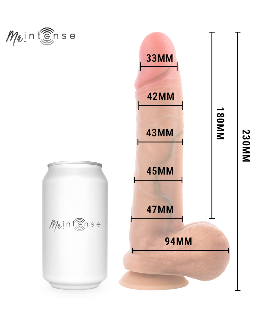 MR INTENSE - GARY L PENE IN SILICONE ULTRA-REALISTICO CON TESTICOLI 23 CM - Ø- 4,7 CM