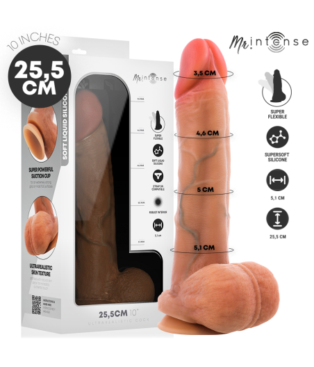 MR INTENSE - GARY XL ULTRA-REALISTIC SILICONE COCK WITH TESTICLES 25.5 CM -Ø- 5.1 CM