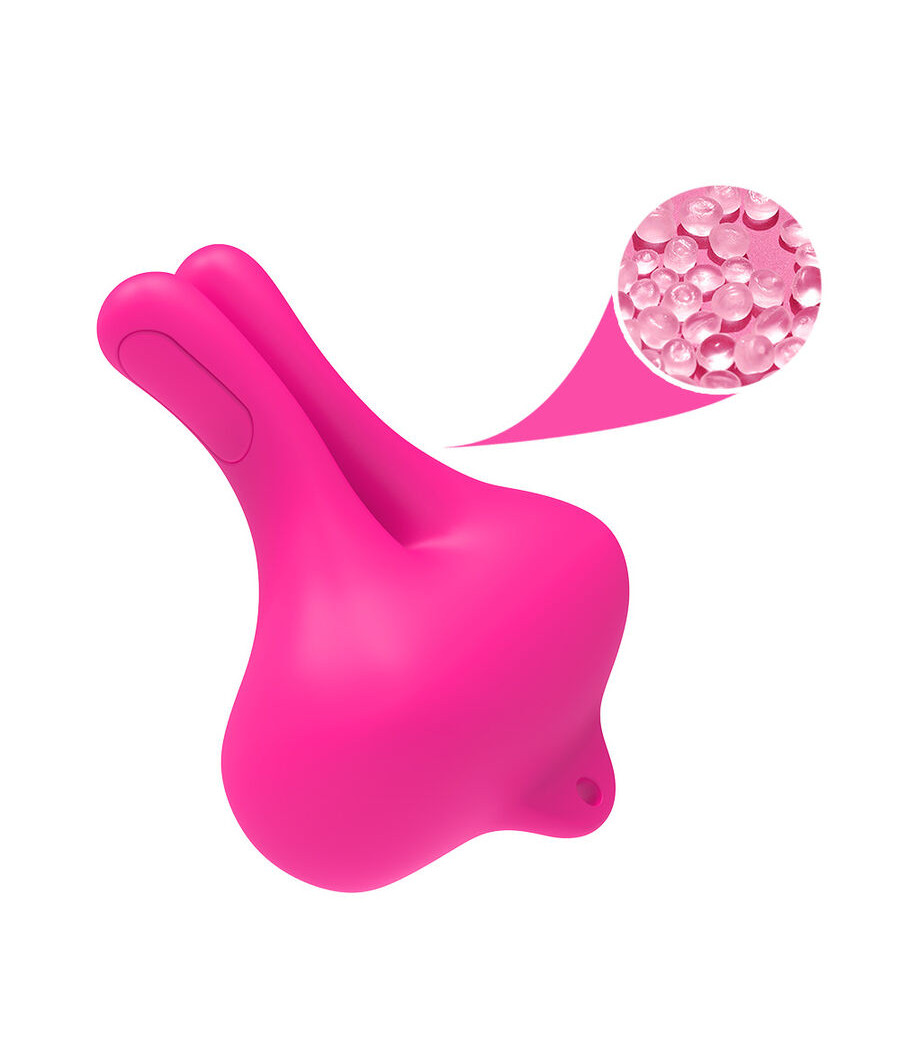 ARMONY - GRAMPOS MAGNÉTICOS DE MAMILOS COM VIBRAÇÃO EM FORMA DE COELHO ROSA