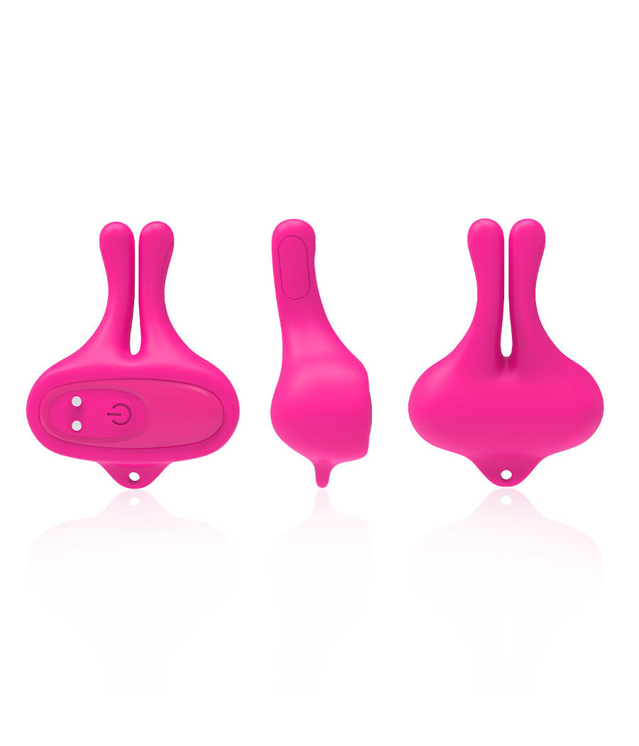 ARMONY - KANINCHENFORM VIBRATION MAGNETISCHE NIPPELKLEMMEN ROSA