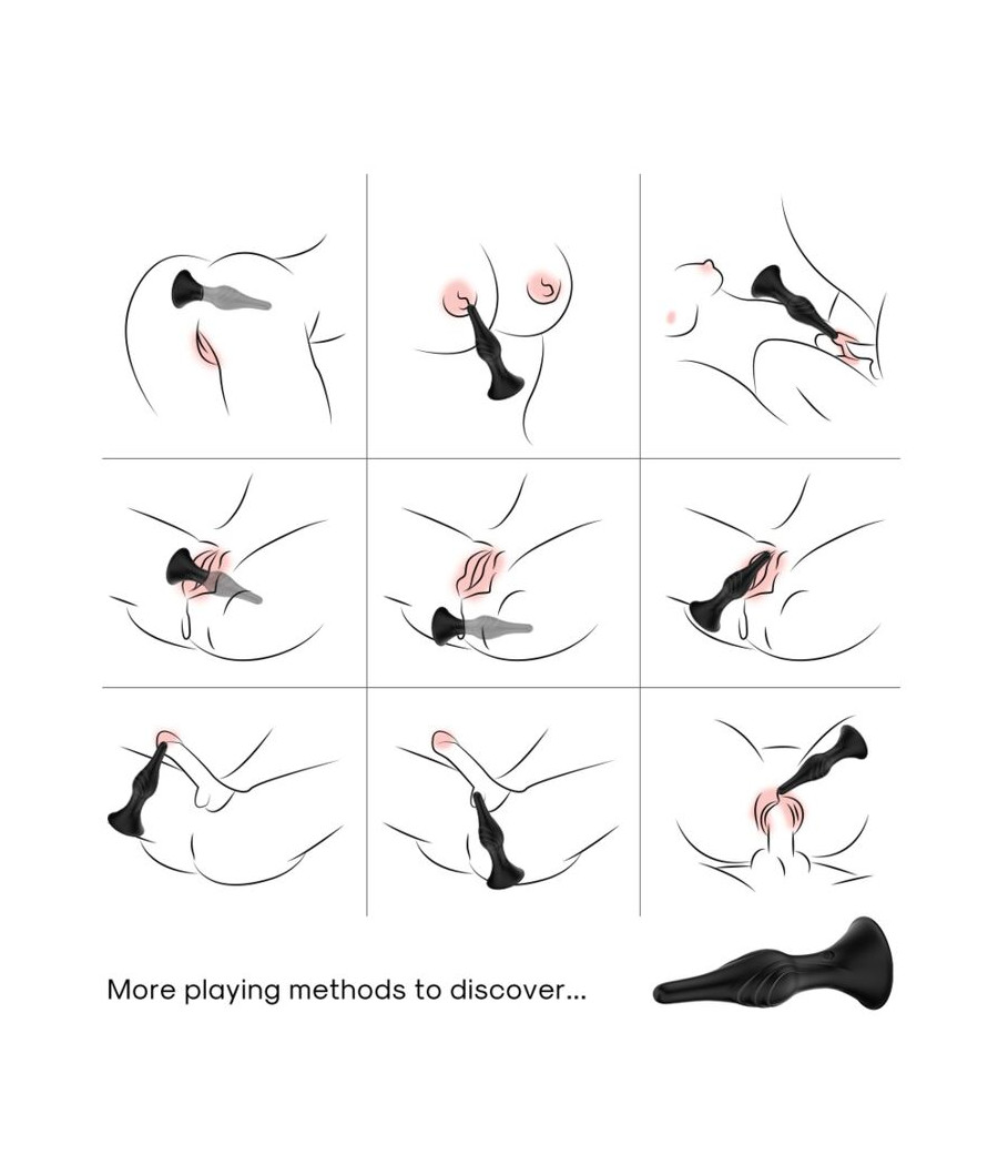 ARMONY - VIBRADOR E PLUG ANAL CONTROLE REMOTO PRETO