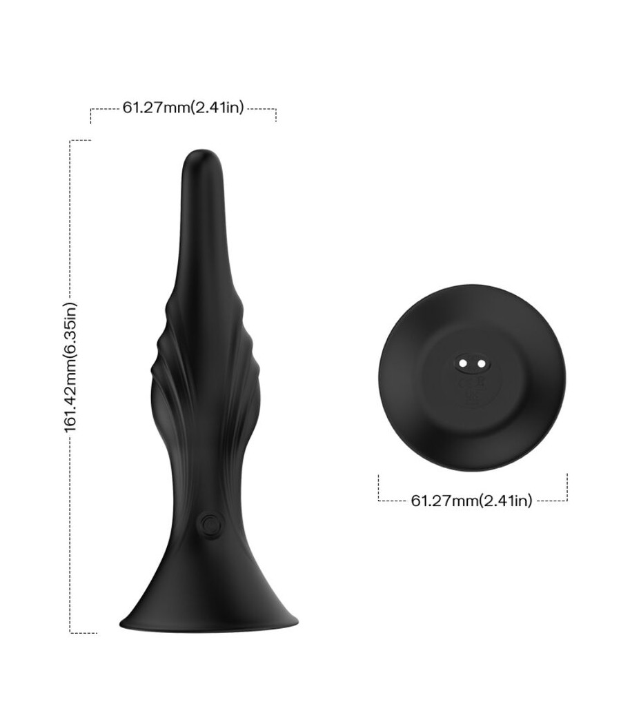 ARMONY - VIBRADOR & PLUG ANAL CONTROL REMOTO NEGRO