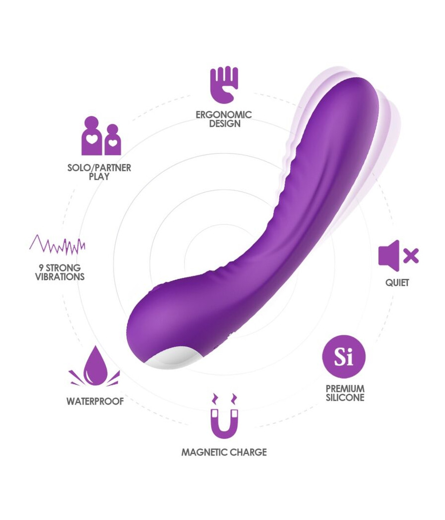 ARMONY - VIBRADOR LEGEND SILICONE ROXO
