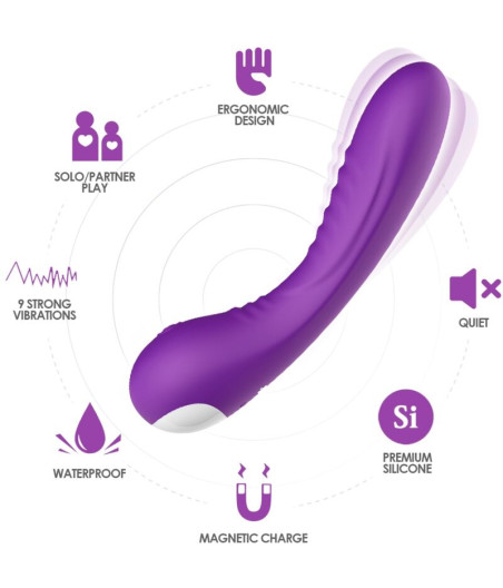 ARMONY - VIBRADOR LEGEND SILICONE ROXO