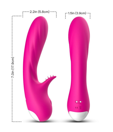 ARMONY - ROMANCE VIBRATOR MIT STIMULATOR FUCHSIA