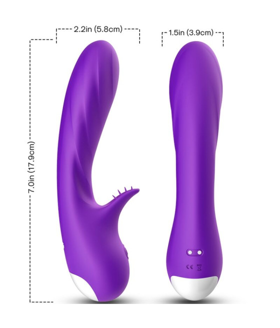 ARMONY - ROMANCE VIBRADOR CON ESTIMULADOR VIOLETA
