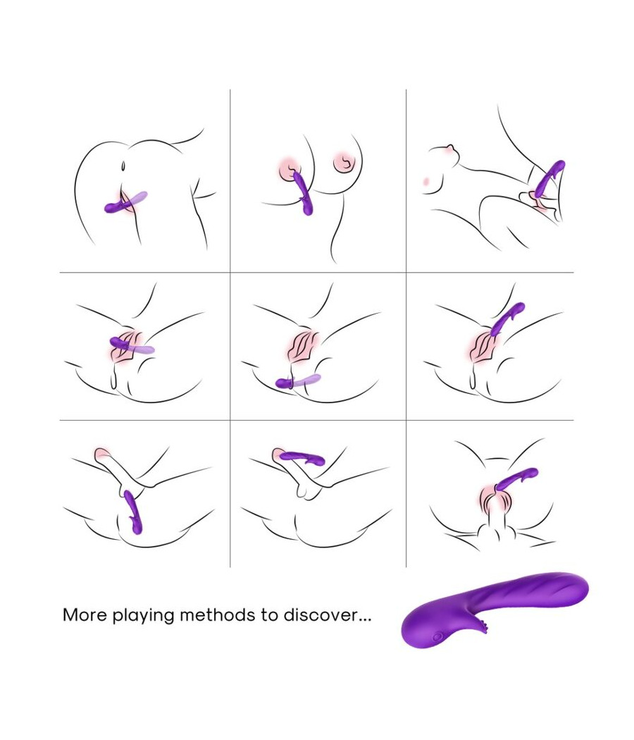 ARMONY - VIBRADOR ROMANCE COM ESTIMULADOR ROXO