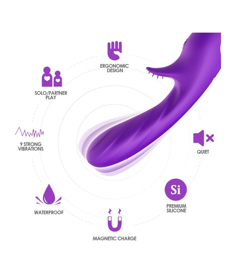 ARMONY - ROMANCE VIBRATOR MIT STIMULATOR LILA