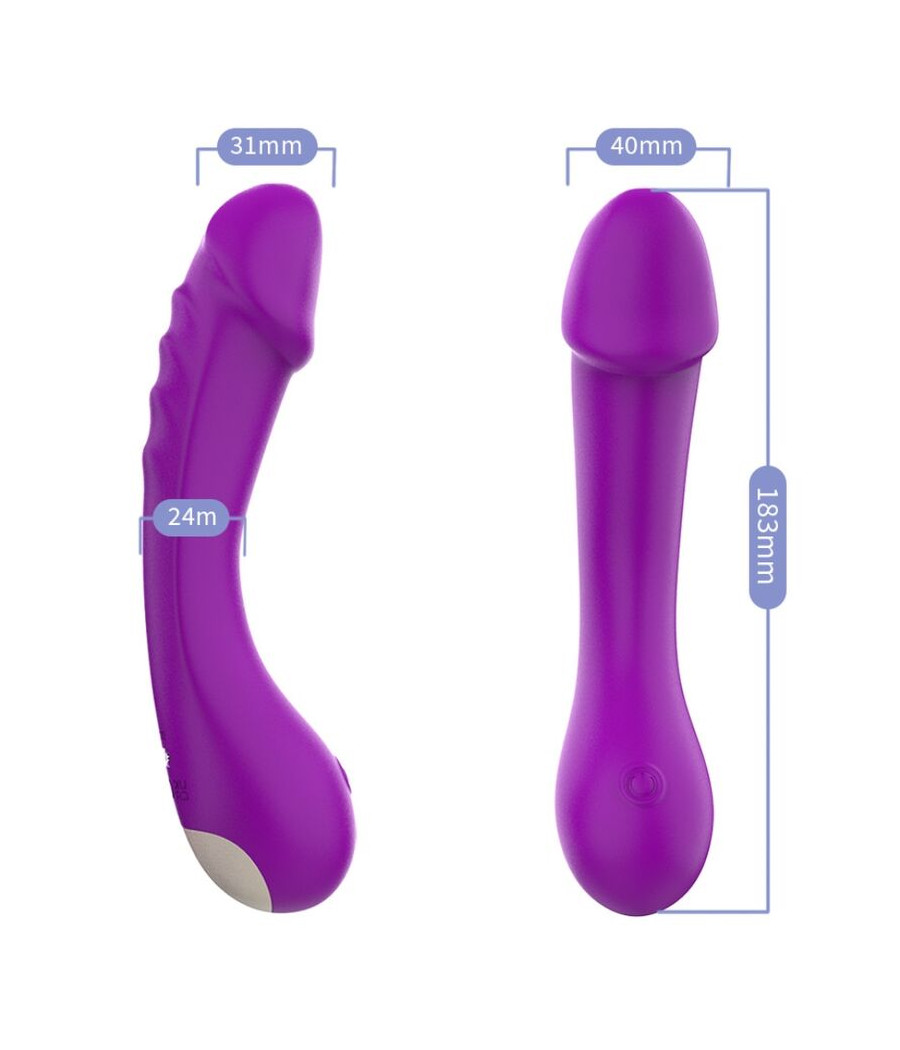 ARMONY - DILDO VIBRATORE G-SPOT IN SILICONE VIOLA
