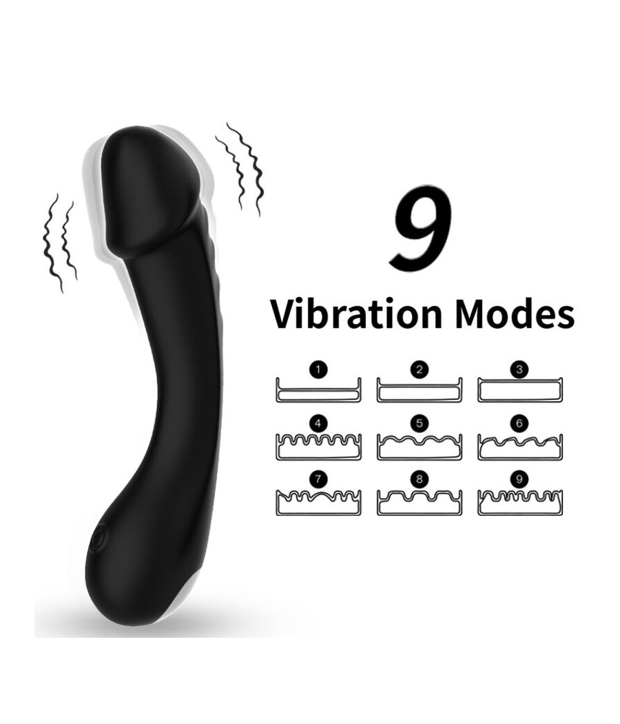 ARMONY - DILDO VIBRATORE G-SPOT IN SILICONE NERO