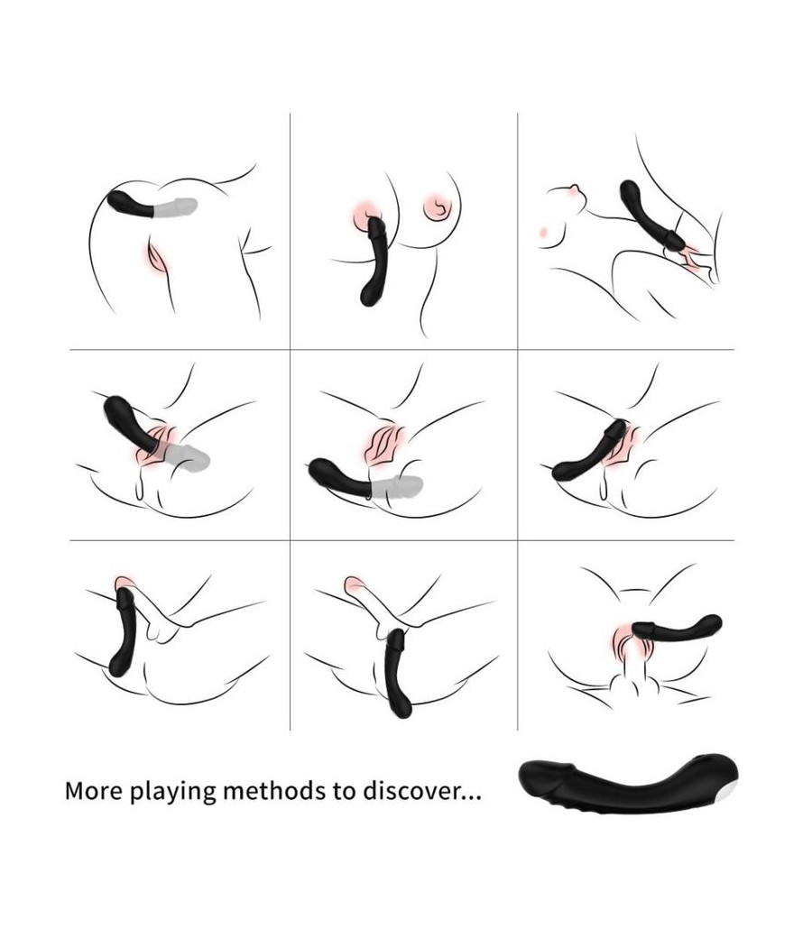 ARMONY - DILDO VIBRATOR G-SPOT SILIKON SCHWARZ
