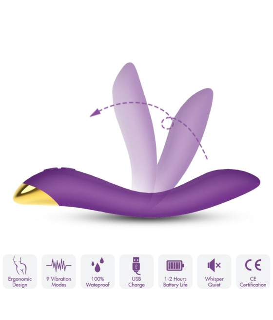 ARMONY - FLAMINGO VIBRADOR MULTIPOSIÇÃO ROXO