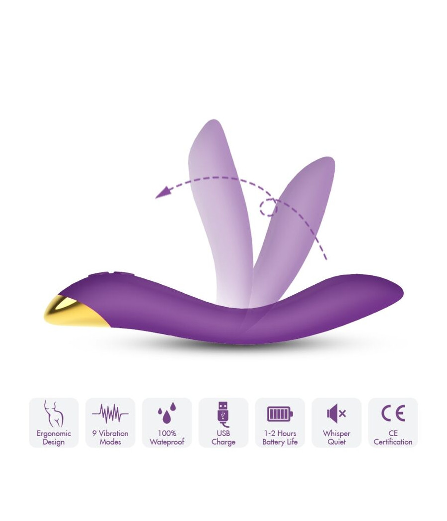 ARMONY - VIBRATORE FLAMINGO MULTIPOSIZIONE VIOLA