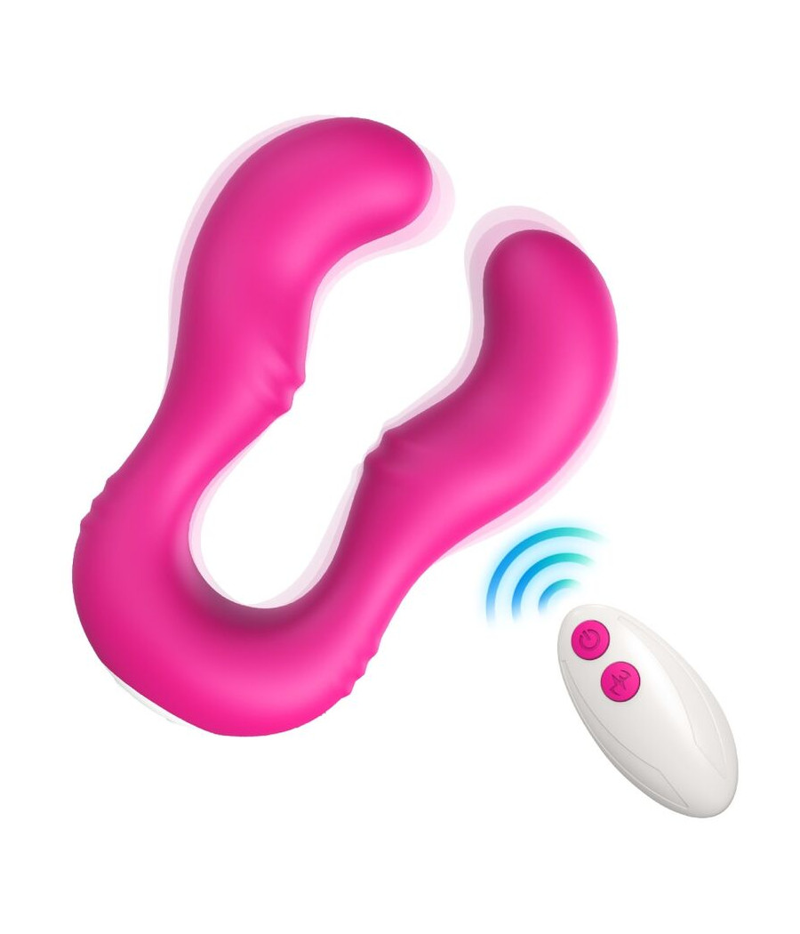 ARMONY - VIBRADOR SERAPH DUPLO CONTROLE REMOTO FÚCSIA