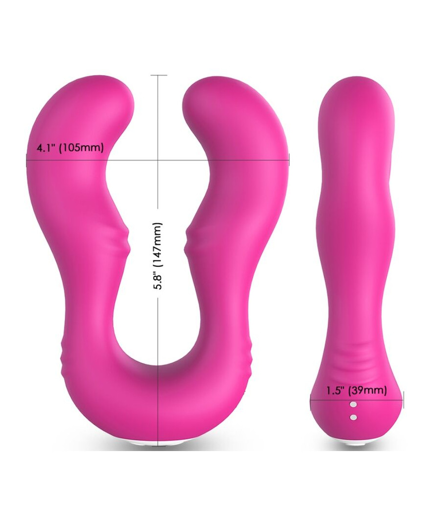 ARMONY - SERAPH VIBRADOR DOBLE CONTROL REMOTO FUCSIA
