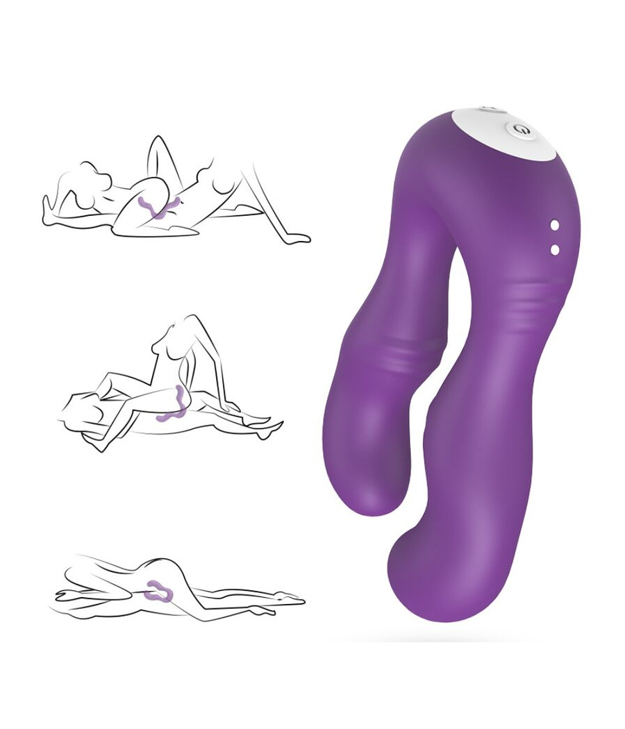 ARMONY - VIBRATEUR SERAPH DOUBLE TÉLÉCOMMANDE VIOLET