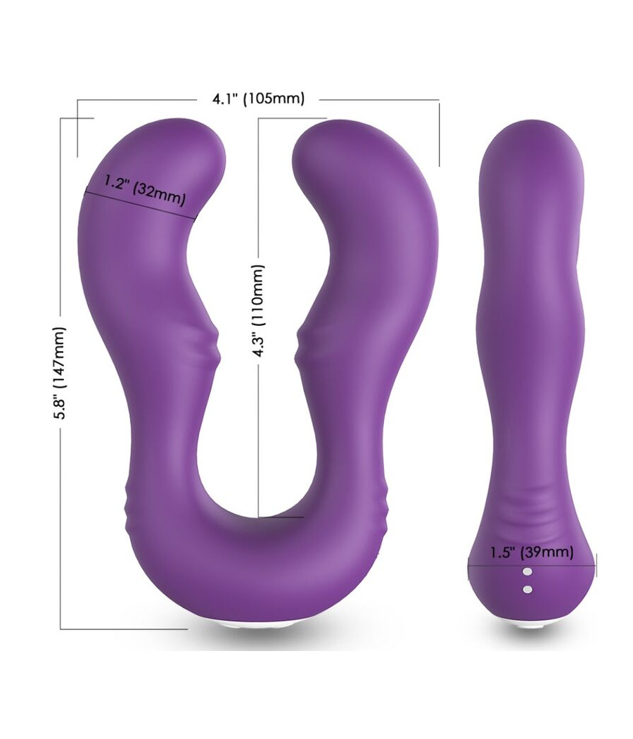 ARMONY - SERAPH VIBRATOR DOPPELTE FERNBEDIENUNG LILA
