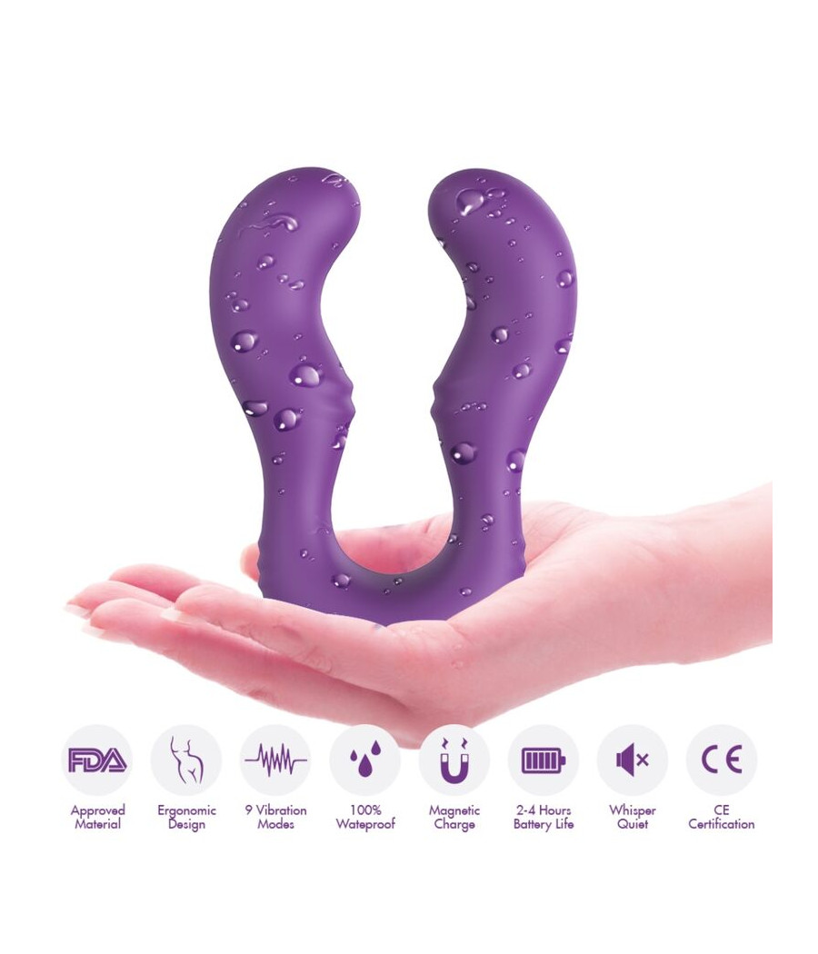 ARMONY - VIBRATORE SERAPH DOPPIO TELECOMANDO VIOLA