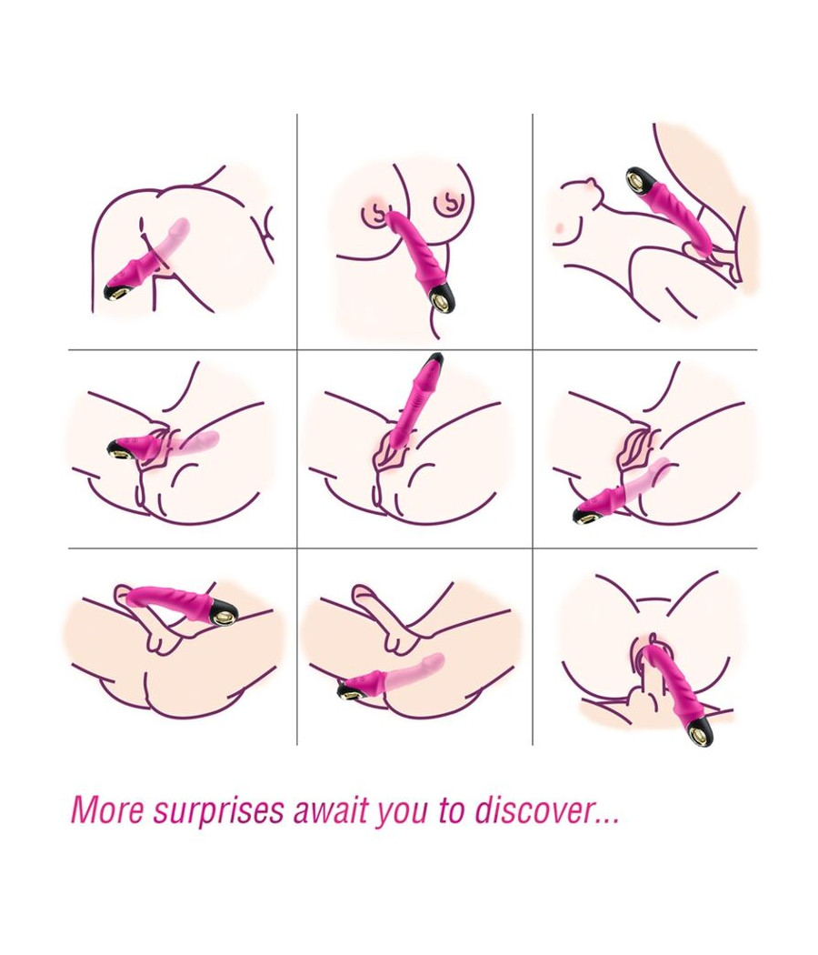 ARMONY - JOYBLADE DILDO VIBRATOR ROTATOR FUCHSIA