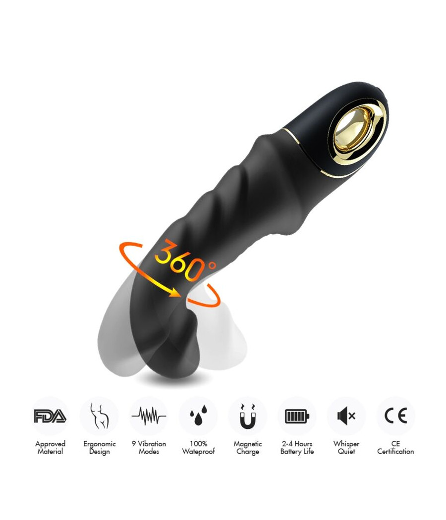 ARMONY - JOYBLADE DILDO VIBRATOR ROTATOR BLACK