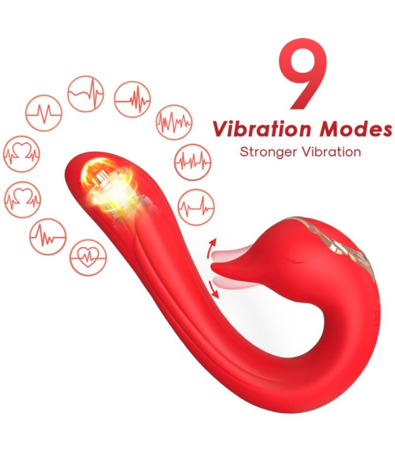 ARMONY - VIBRADOR DELFIN MULTIPOSIÇÃO E EFEITO DE CALOR VERMELHO