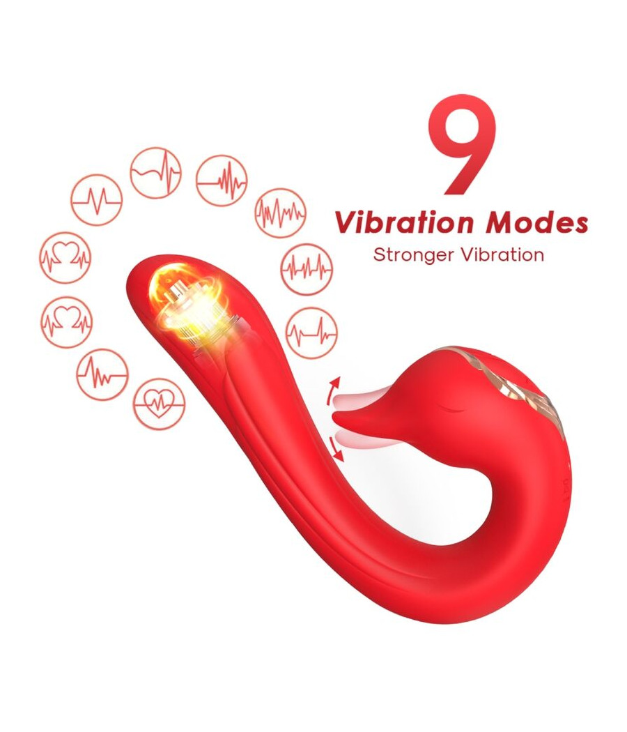 ARMONY - VIBRADOR DELFIN MULTIPOSIÇÃO E EFEITO DE CALOR VERMELHO