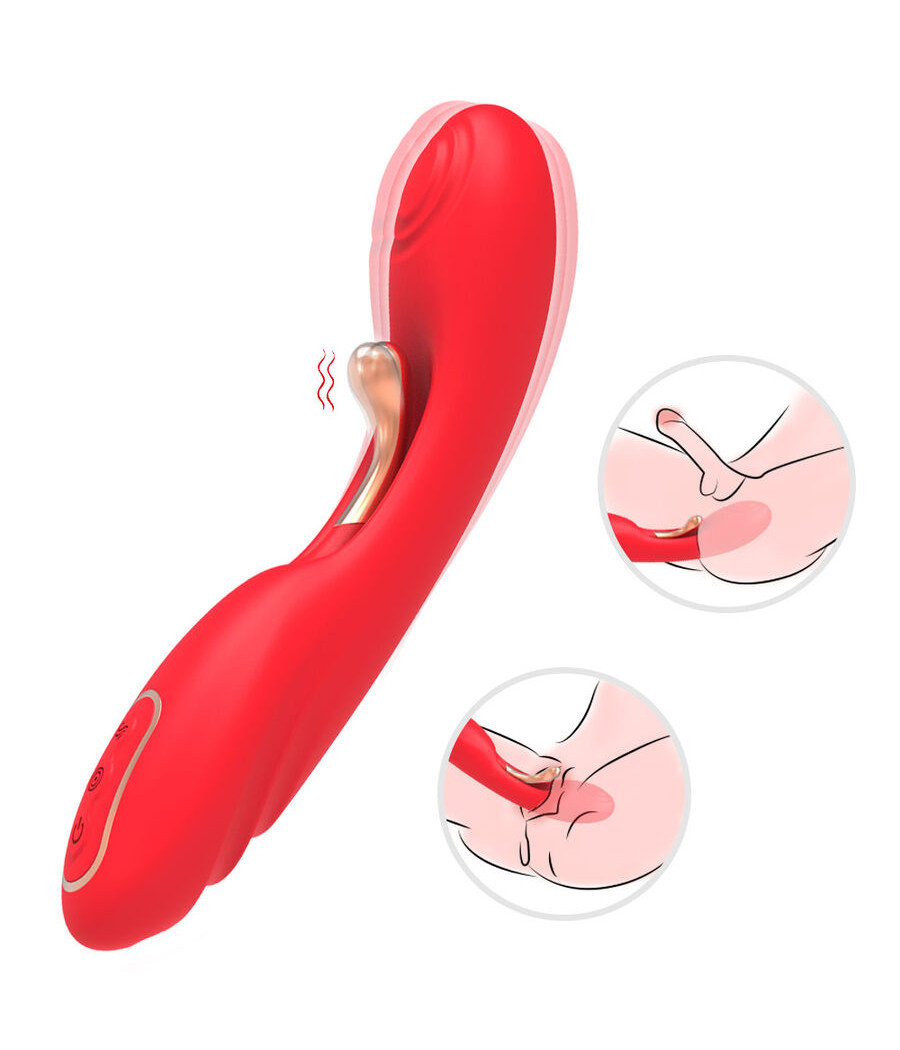 ARMONY - VIBRATEUR À LANGUE OSCILLANTE ROUGE