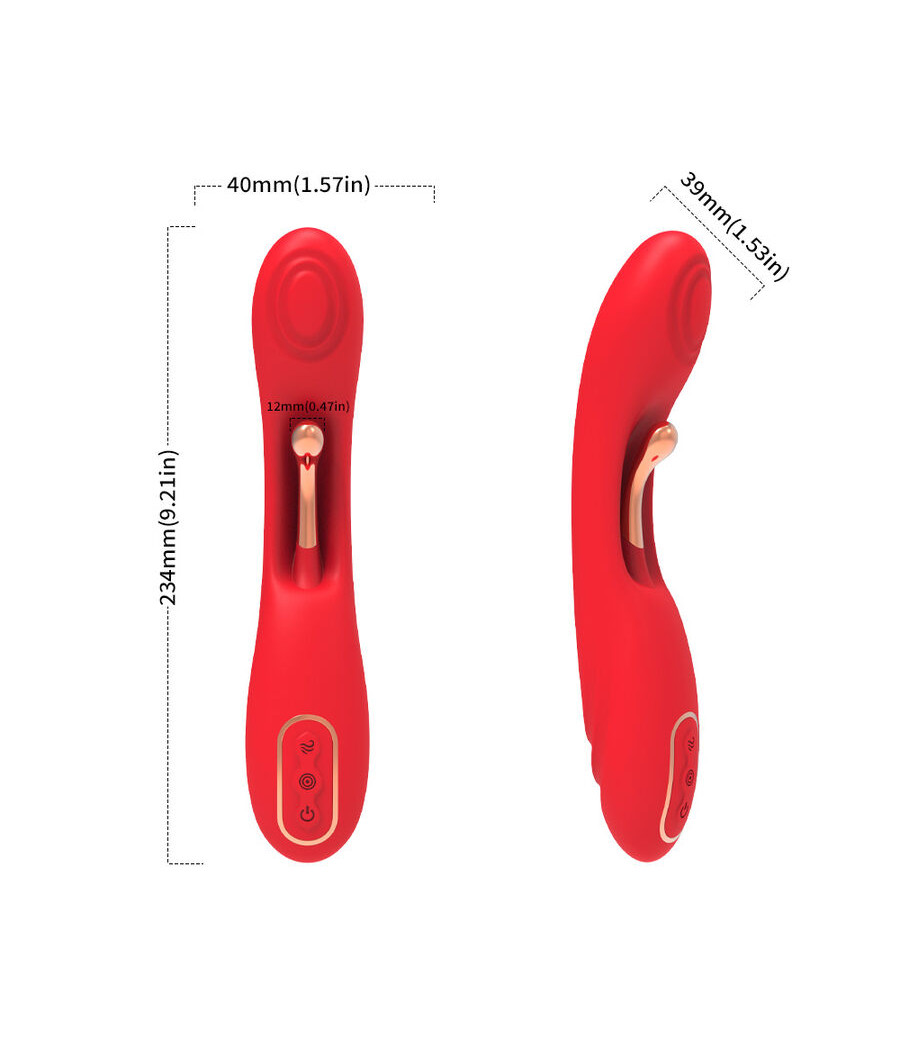 ARMONY - VIBRATORE CON LINGUA OSCILLANTE ROSSO
