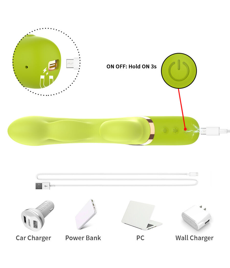 ARMONY - VIBRADOR ESTIMULADOR PUNTO A INFLABLE VERDE