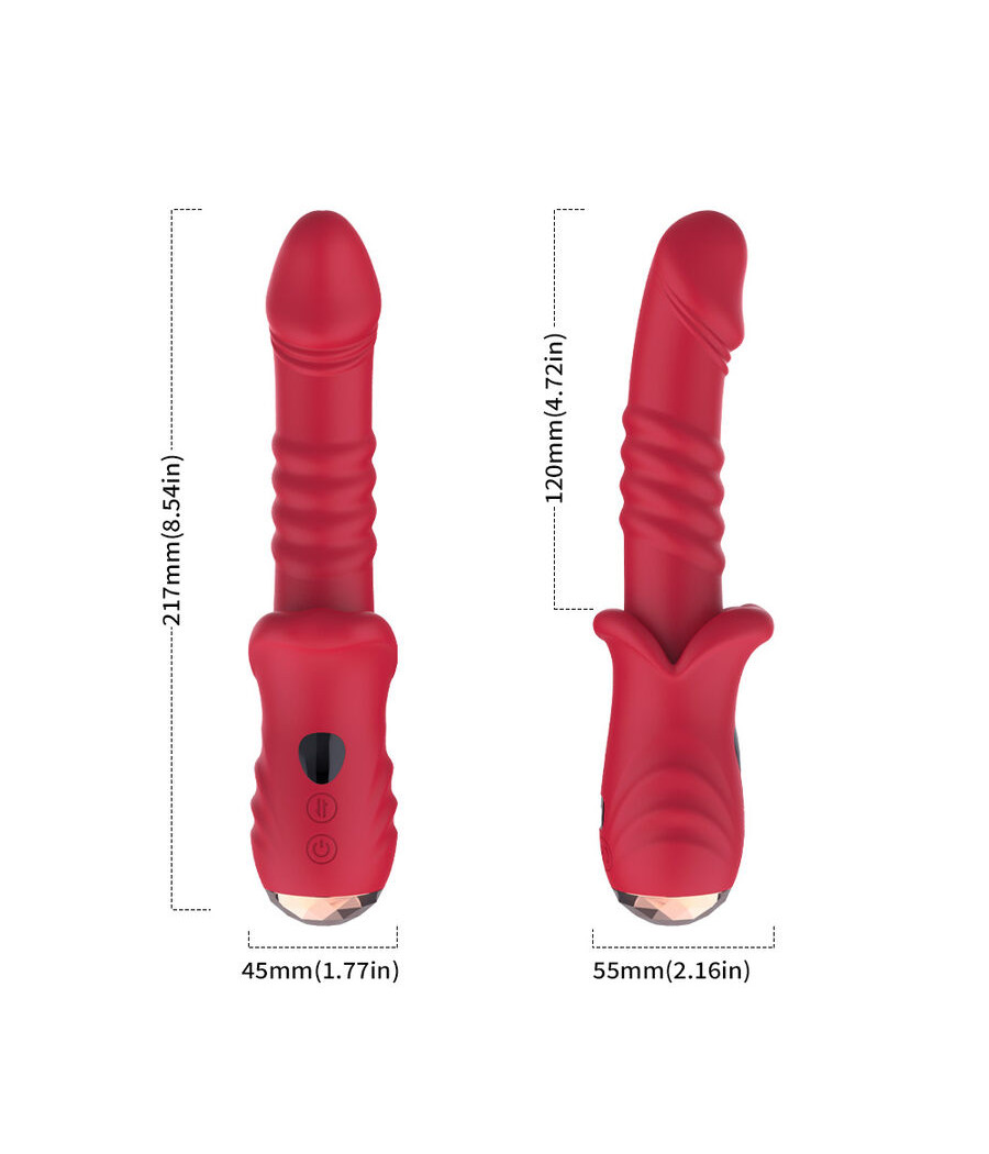 ARMONY - POINT A DILDO VIBRATORE STIMOLANTE ROSSO