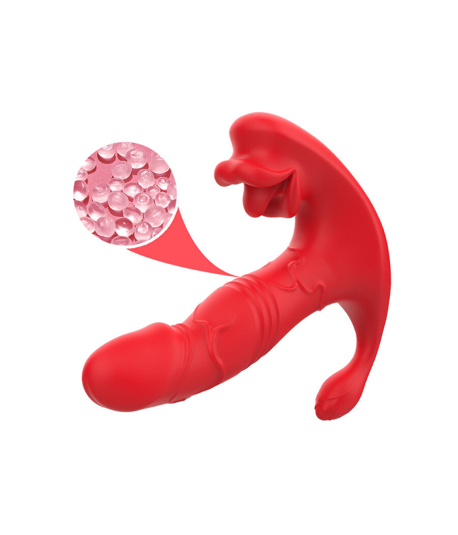 ARMONY - ANALVIBRATOR PANTY C UND G-SPOT STIMULATOR FERNBEDIENUNG ROT