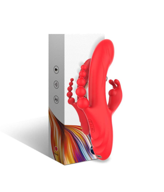 ARMONY - G-PUNKT- UND KLITORIS-STIMULATOR-VIBRATOR ROT