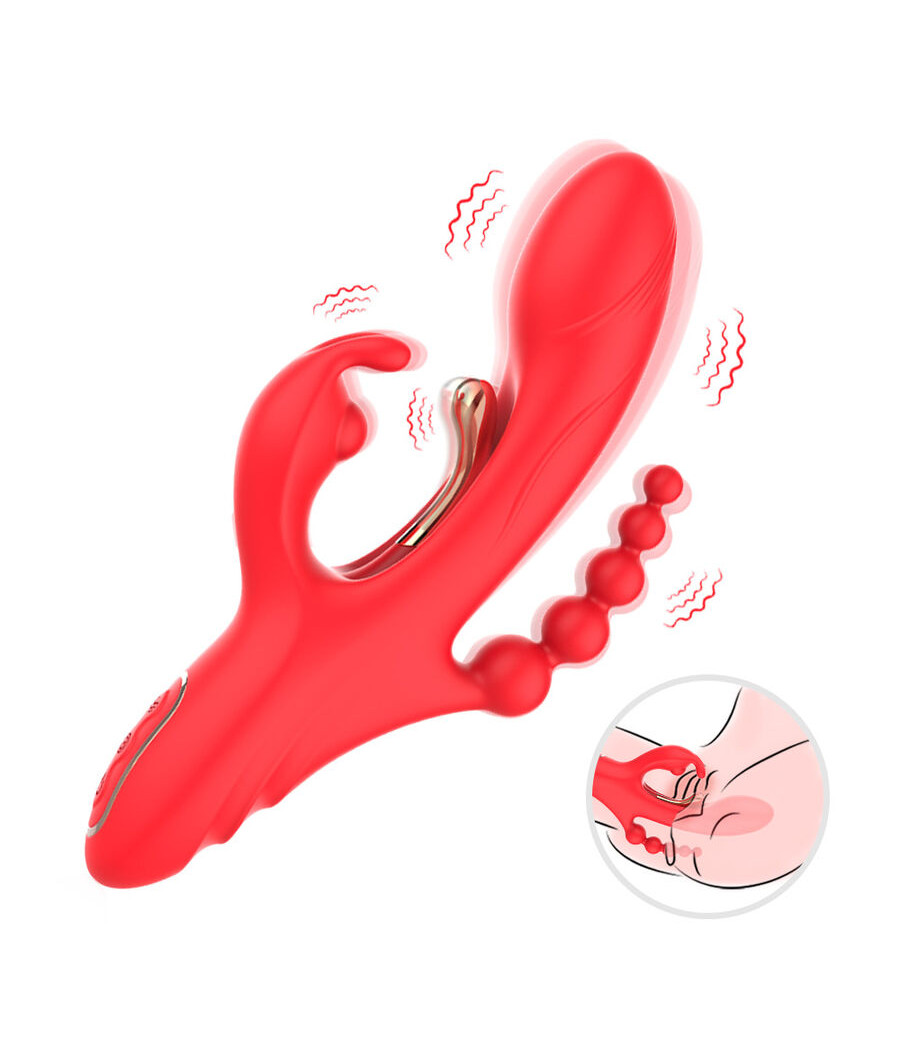 ARMONY - G-SPOT AND CLITORIS STIMULATOR VIBRATOR RED