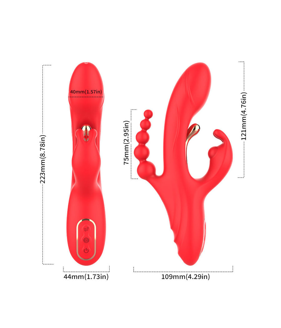 ARMONY - G-SPOT AND CLITORIS STIMULATOR VIBRATOR RED