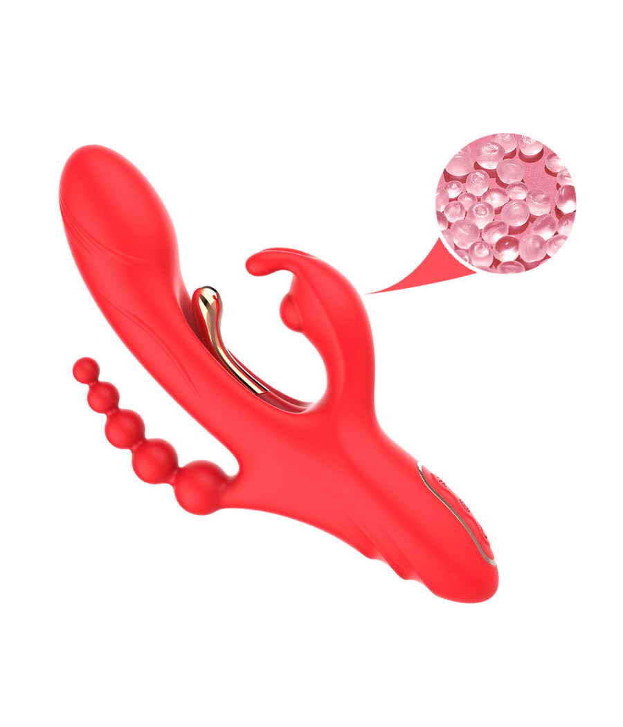 ARMONY - VIBRATORE STIMOLATORE PUNTO G E CLITORIDE ROSSO