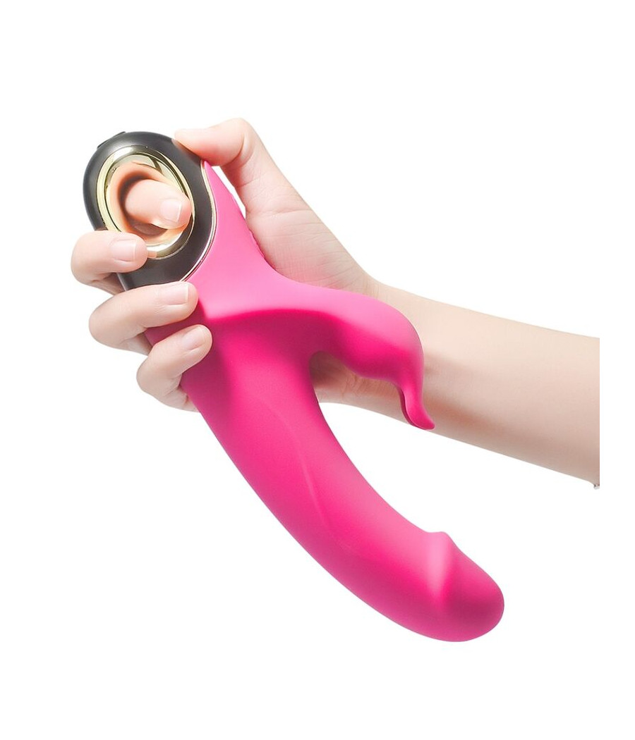 ARMONY - METEROR DILDO VIBRADOR COELHO ROTATOR FÚCSIA