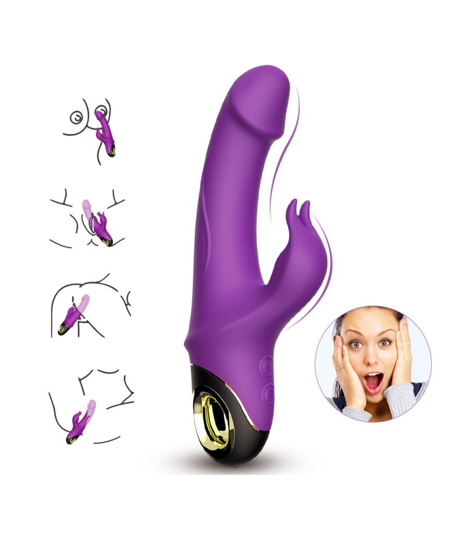 ARMONY - METEROR DILDO VIBRADOR RABBIT VIOLETA