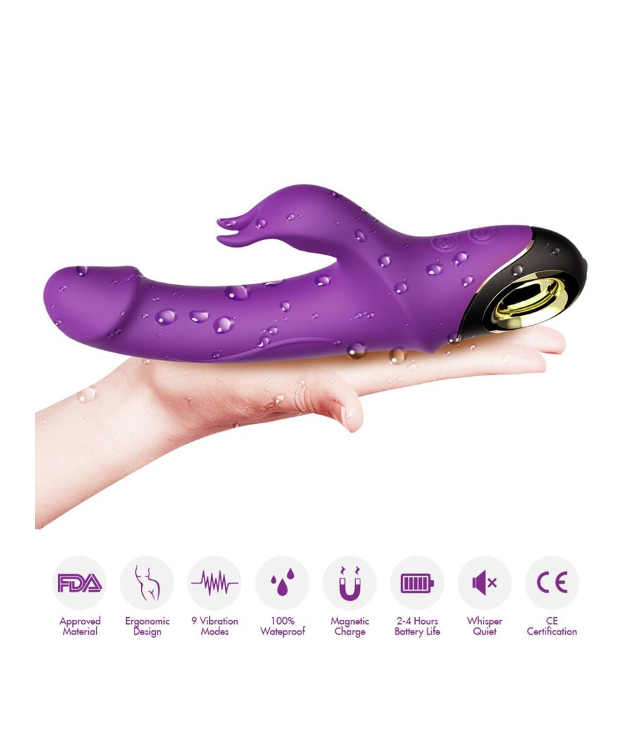 ARMONY - METEROR DILDO VIBRADOR RABBIT VIOLETA
