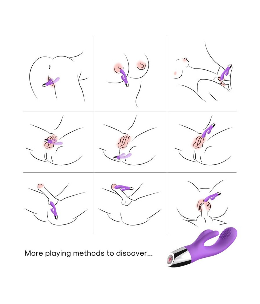 ARMONY - VIBRADOR COELHO ROXO