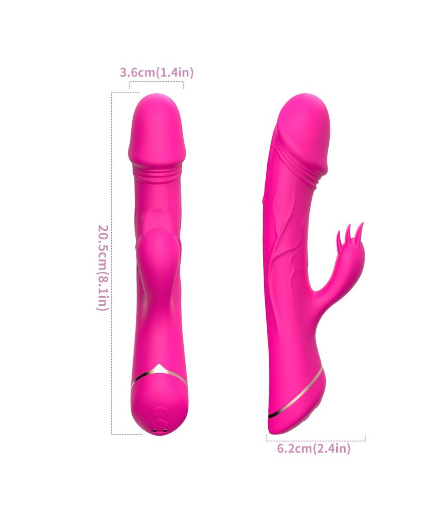 ARMONY - DILDO VIBRATORE CONIGLIO IN SILICONE FUCSIA