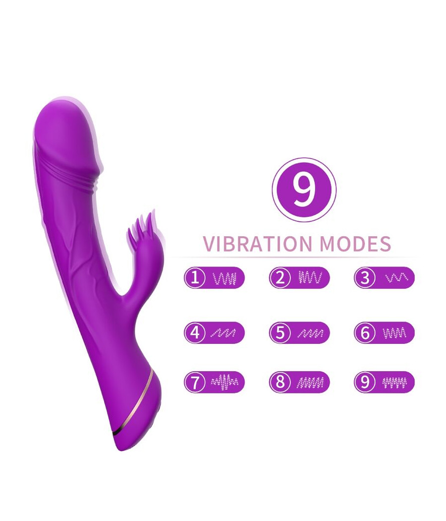 ARMONY - GODE VIBRATEUR LAPIN SILICONE VIOLET