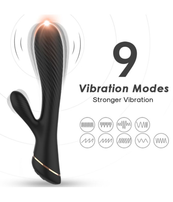 ARMONY - VIBRATOR KANINCHEN SILIKON SCHWARZ