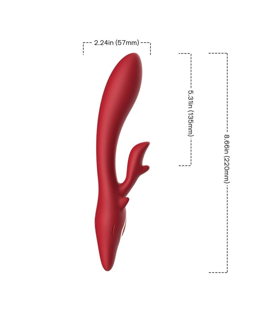 ARMONY - ELK VIBRATOR RABBIT CURVED RED