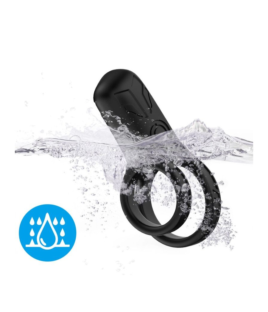 ARMONY - VIBRADOR DE ANEL DUPLO PRETO