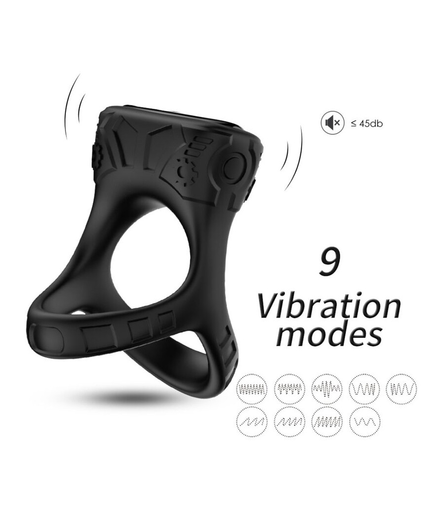 ARMONY - ANILLO VIBRADOR & MULTIPOSICIÓN NEGRO