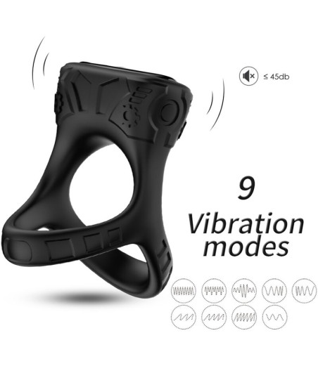ARMONY - ANNEAU VIBRATEUR & MULTIPOSITION NOIR
