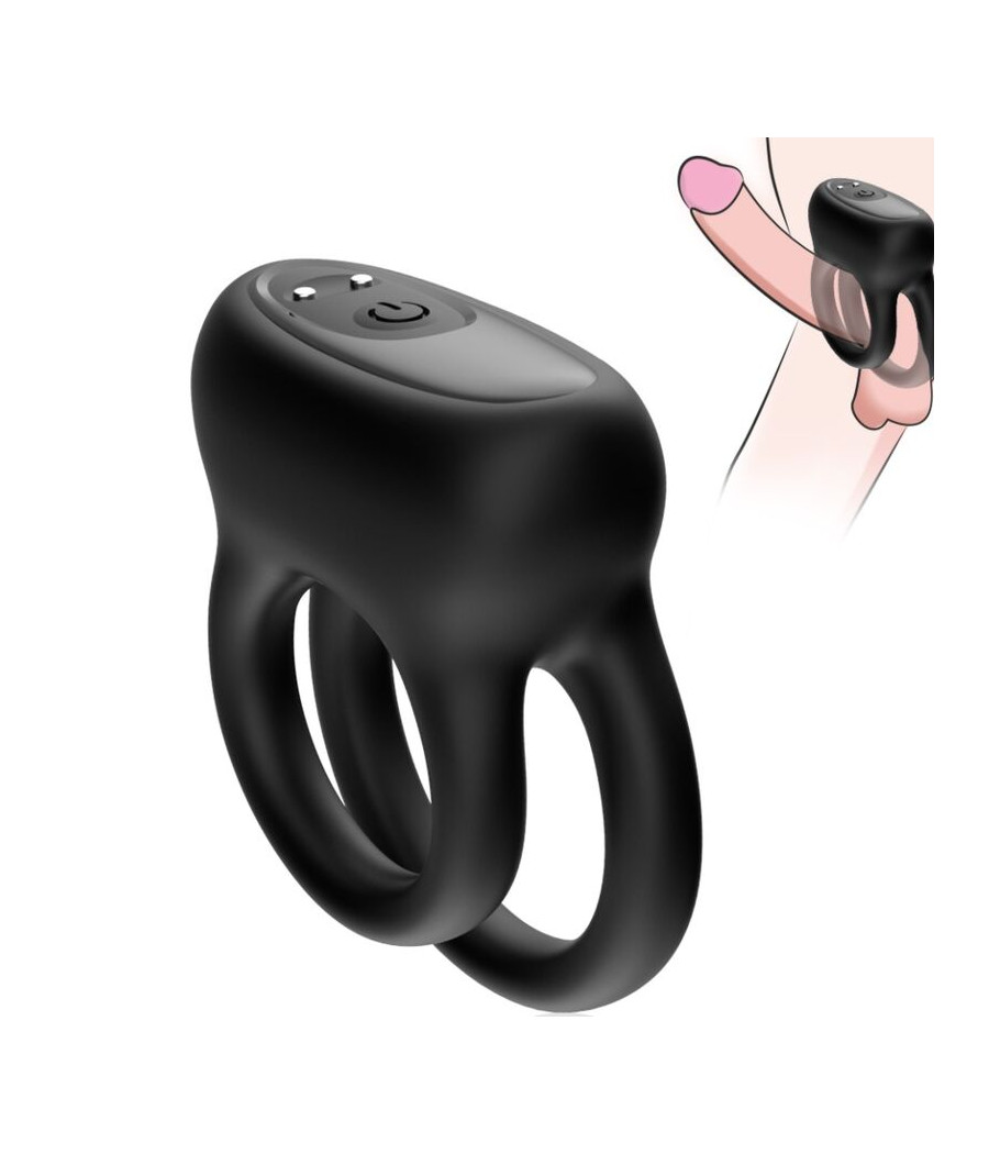 ARMONY - DOBLE ANILLO VIBRADOR NEGRO