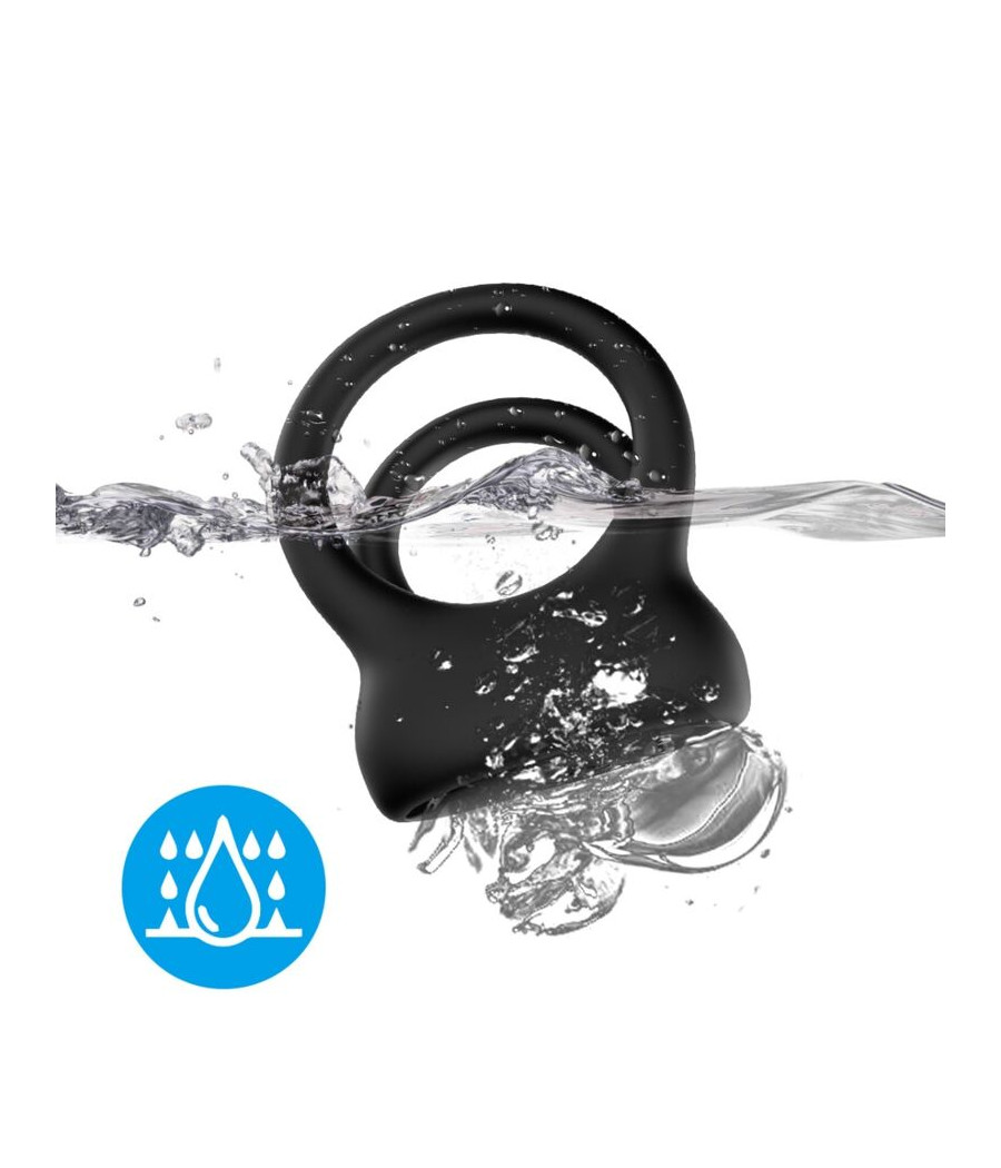 ARMONY - VIBRATEUR DOUBLE ANNEAU NOIR
