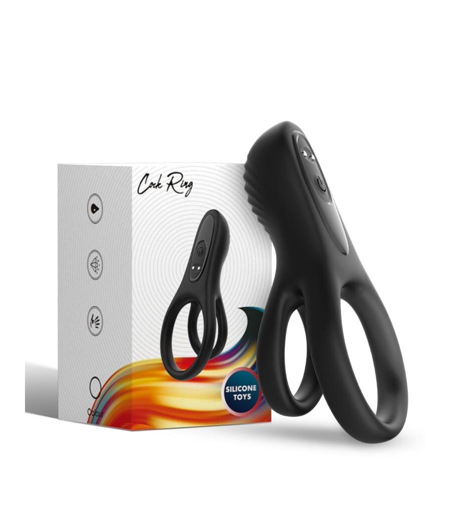 ARMONY - DOBLE ANILLO VIBRADOR NEGRO