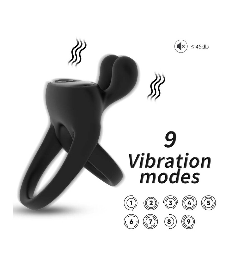 ARMONY - RINGVIBRATOR KANINCHEN SCHWARZ
